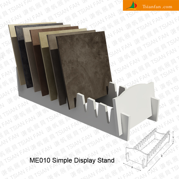 Flooring Wooden Stand DisplayME010Stone Display Rack,Ceramic Display